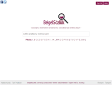 Tablet Screenshot of belgelisozluk.com